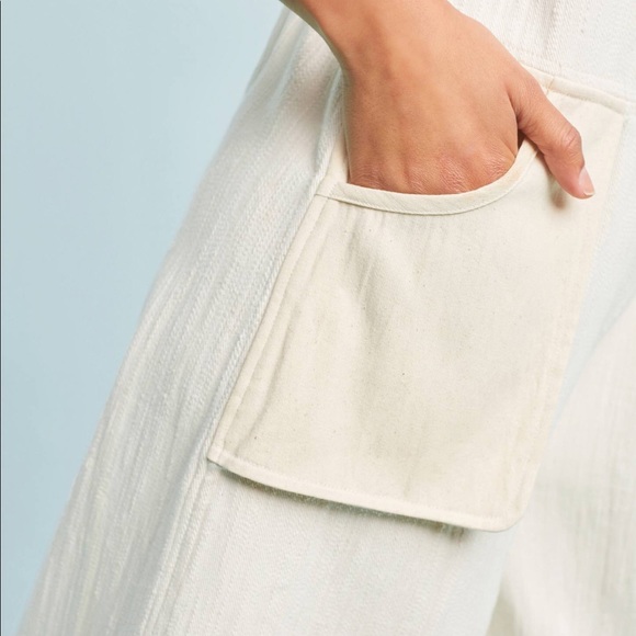 NEW Anthropologie WRAY Natural Cotton Jumpsuit - Picture 4 of 16